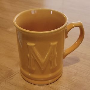 Letter 'M' Dark Yellow Coffee Mug